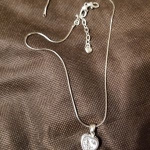 Brighton silver heart necklace